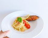 รูปขั้นตอนการทำที่ 15 ของ Salmon garlic honey lemon spaghetti