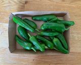 A picture of step 1 of Cumin-fried pardon peppers.
