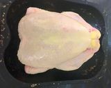 A picture of step 1 of Roast Chicken Sunny Side Up.