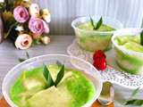 Puding Roti Pandan