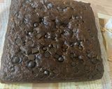 Gambar langkah 6 resipi Kek pisang blueberry chocolate.