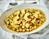 Foto del paso 6 de la receta Potaje de garbanzos con solomillo de atún y gambón