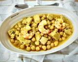 Foto del paso 6 de la receta: Potaje de garbanzos con solomillo de atún y gambón