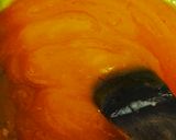 A picture of step 3 of Orange Halwa Barfi.