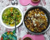 A picture of step 3 of Salad with Orange Juice🍊🥗 سلطة مع عصير البرتقال.