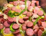 One Pot Smoked Beef Sausage with Green Beans and Noodles recipe step 3 photo