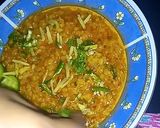 A picture of step 13 of Daal Mash.