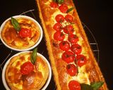 Une image de l'étape 4 de Tarte tomate cerise poulet.
