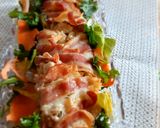 Baconbe tekert besameles csirkekockák recept fázis 4 fotója