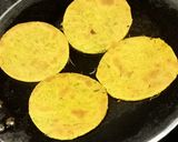 A picture of step 3 of Barley Flour Biscuit Masala Bhakri.