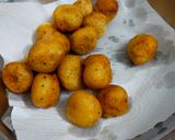 A picture of step 2 of Dahi Bhalla.