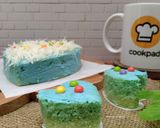 Foto langkah ke 8 dari resep Bolu kukus ombre love in blue.