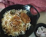 A picture of step 6 of Chicken Tikka Biryani.
