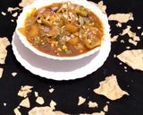 A picture of step 6 of Papad ki Sabzi.