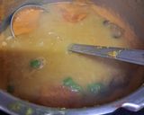 A picture of step 4 of Khatti Mitthi Tuver Dal.