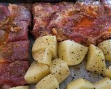 Foto del paso 4 de la receta Churrasco a mi manera con patatas y manzanas