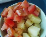 A picture of step 1 of Aaloo Rasedar😋.
