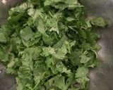 A picture of step 1 of Kesar mango salsa.