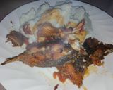 A picture of step 5 of Tilapia fish and ugali.