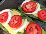 Nopal asado con queso