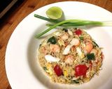 รูปขั้นตอนการทำที่ 1 ของ ข้าวผัดกุ้งปูพริกหวาน