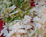 A picture of step 1 of Fermented Kiwi Cabbage Chow Chow.