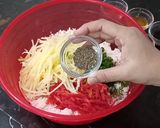 A picture of step 2 of One Bite Vegetables Rice Balls.
