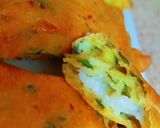صورة لخطوة 2 من وصفة فطائر زعتر بالمقلاه الهوائيه 😍 محشيه جبنة🧀
