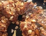 A picture of step 3 of Khajoor {dates} dry fruit roll without sugar.