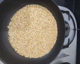 A picture of step 2 of Instant Moong dal halwa.