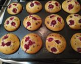 Málnás muffin recept fázis 3 fotója