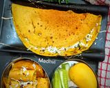 पनीर स्टफ्ड बेसन चीला (Paneer stuffed besan cheela recipe in hindi) रेसिपी चरण 8 फोटो