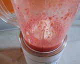 A picture of step 3 of Strawberry Lassi.