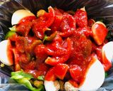 A picture of step 4 of Crockpot Chili Meatballs.