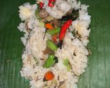 Foto langkah ke 4 dari resep Nasi Bakar Suka-Suka ala Mama3KIA.