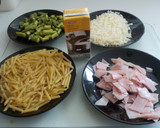 Foto del paso 3 de la receta: Macarrones con espárragos trigueros, york y salsa parmesano