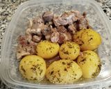 Foto del paso 6 de la receta: Pinchos de cordero con papas al horno