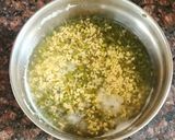 A picture of step 1 of Green chilka daal appe.
