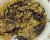 A picture of step 5 of Tarka Daal mash.