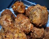 A picture of step 6 of Dodo meat balls.