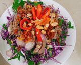 Hình bước làm 4 của món Gỏi bò bắp cải tím