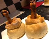 Pas rețetă Pulpe de pui cu umplutură delicioasă în crustă de aluat 😋😉 1 fotografie