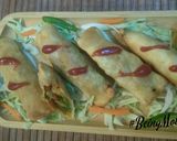 A picture of step 6 of Veg Spring Rolls.