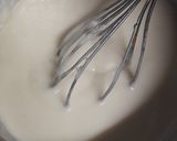 A picture of step 2 of Eggless kiwi cake.