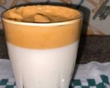 A picture of step 5 of Dalgona Coffee.