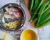 Gambar langkah 1 resipi Bendi Goreng Telur.