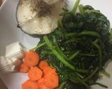 Foto del paso 4 de la receta: Un plato combinado con espinacas frescas
