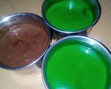 A picture of step 3 of Nigerian Flag Mug Cake.