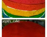 Foto langkah ke 5 dari resep Rainbow Cake Kukus.