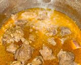 A picture of step 3 of Amasi Beef stew.